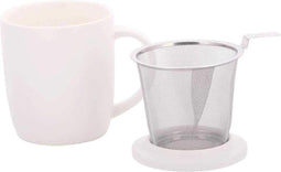 PLINT Retro Mok - met Theefilter - Creme