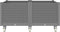 vidaXL - Plantenbak - met - wielen - 100x80x54 - cm - polypropeen - lichtgrijs