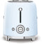 Smeg TSF02PBEU - Broodrooster - 1500W 2 sleuven 6 bruining-niveaus - Pastelblauw