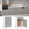 vidaXL - Onderkast - met - lade - Lyon - 50x46x81,5 - cm - bewerkt - hout - betongrijs