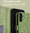 imoshion Hoesje Geschikt voor Samsung Galaxy A55 Hoesje Met Pasjeshouder - imoshion Design Bookcase smartphone - Groen / Green Flowers