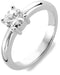 TI SENTO Dames Ring - 925 zilver - Zirconia wit - Maat 18.50 mm / maat 58 - 1463ZI