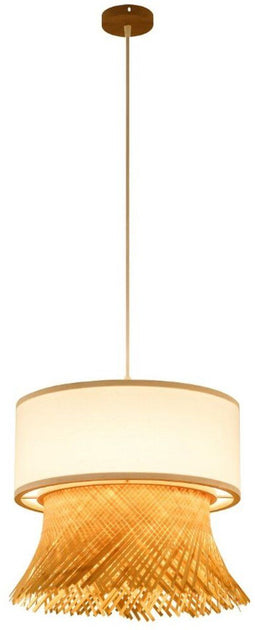 Plafondlamp DKD Home Decor Polyester Bamboe (40 x 40 x 39 cm)