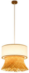 Plafondlamp DKD Home Decor Polyester Bamboe (40 x 40 x 39 cm)