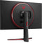 LG UltraGear 32GN650 - Gaming Monitor - 2560x1440 165Hz VA - Rood Zwart