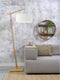 GOOD&MOJO Vloerlamp Andes - Bamboe/Wit - 72x47x176cm - Scandinavisch,Bohemian - Staande lampen voor Woonkamer - Slaapkamer