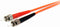 Startech.com FIBLCST2 - Duplex MM Glasvezel Netwerkkabel - LC-ST - Oranje