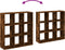 vidaXL - Kamerscherm - / - boekenkast - 102x29x103,5 - cm - hout - gerookt - eiken