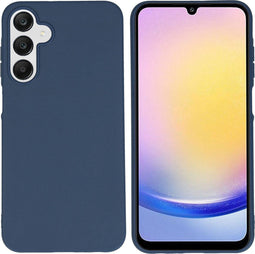 imoshion Hoesje Geschikt voor Samsung Galaxy A25 (5G) Hoesje Siliconen - imoshion Color Backcover - Donkerblauw