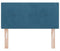 vidaXL - Hoofdbord - met - Knopen - - - Ge - tufted - - - Donkerblauw - - - 90 - cm - - - Fluweel