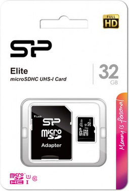 Silicon Power Elite - microSDHC UHS-I 85MB/s 32GB - Class 10 - (1 stuk)