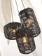 GOOD&MOJO Hanglamp Tanami - Rotan Zwart - 3L - Modern - Hanglampen Eetkamer, Slaapkamer, Woonkamer