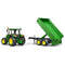Bruder 2108 John Deere 5115 M - Tractor 1:16 - Kieptrailer - Groen Zwart Geel
