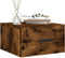 vidaXL - Nachtkastje - wandgemonteerd - 35x35x20 - cm - gerookt - eikenkleurig