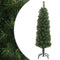 vidaXL - Kunstkerstboom - met - standaard - smal - 150 - cm - PVC - groen