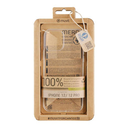 Muvit for Change - Telefoonhoes iPhone 12/12 Pro - Eco-friendly - Transparant