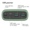 iMoshion® Powerbank 27000 mAh - Snellader & batterij-indicator - 18 Watt - Geschikt voor o.a. iPhone & Samsung - USB A, USB C & Micro USB - Groen