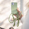 iMoshion Hoesje Geschikt voor iPhone 12 Mini Hoesje Met Koord - iMoshion Color Backcover met afneembaar koord - Groen