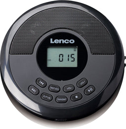 Lenco CD-340BK - Draagbare CD en MP3-speler met Bluetooth en ingebouwde speakers - Zwart
