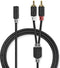 Nedis CABW22255AT02 - RCA naar 3.5mm kabel - Stereo geluidservaring - Grijs