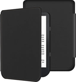 Lunso - sleepcover flip hoes - Geschikt voor Kobo Nia (6 inch) - Zwart