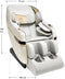Juskys NAXOS - Massagestoel - Volledige lichaamsmassagefunctie Airbagmassagetechnologie - Wit/Grijs