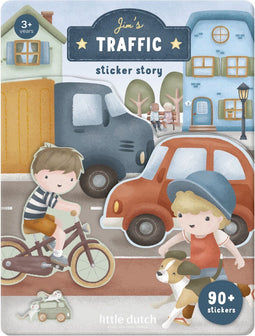 Little Dutch Jim & Friends - Stickerboekje - 90+ stickers met speelachtergrond
