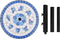 vidaXL - Parasolvoet - rond - 12 - kg - blauw - en - wit