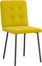 vidaXL - Eetkamerstoelen - 2 - st - fluweel - geel