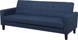 VEHKOO - Slaapbank 3-zits - Donkerblauw - Polyester