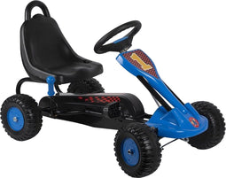 Eddy Toys Skelter - Go Kart met Handrem voor max. 35 KG - Speelgoed Buiten - Speelgoed 3 Jaar - Blauw