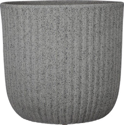 Mica Decorations Dante - Bloempot - H27 x Ø30 cm - Donkergrijs