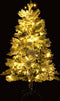 vidaXL - Kerstboom - met - LED - en - dennenappels - en - sneeuw - 150 - cm - PVC - en - PE
