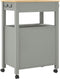 vidaXL - Keukentrolley - MONZA - 60x40x90 - cm - massief - grenenhout