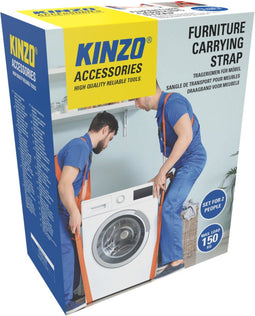 Kinzo Meubelbanden - Verstelbaar - Max. 150 KG - 2800 x 45 x 1.2 MM - Oranje (2 stuks)