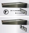 The White Series - Draadloze LED Wandlamp met bewegingssensor op zonne-energie – Extra Large – RVS