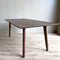Old Inn - Eetkamertafel Mango walnoot met houten poot 200x100 cm