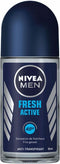 Nivea Men - Fresh Active - Deodorant Roller - 72u zweet- en geurbescherming - 50ml