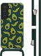 iMoshion Hoesje Geschikt voor Samsung Galaxy S22 Hoesje Met Koord - iMoshion Siliconen design hoesje met koord - Groen / Avocado Green