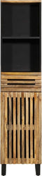 vidaXL - Dressoir - 38x34x160 - cm - massief - ruw - mangohout