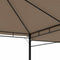 vidaXL - Prieel - met - uitschuifbare - daken - 180 - g/m² - 3x3x2,75 - m - taupe