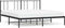 vidaXL - Bedframe - met - hoofdbord - metaal - zwart - 183x213 - cm