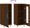 vidaXL - Dressoir - 34,5x34x90 - cm - bewerkt - hout - bruin - eikenkleur