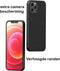 Geschikt voor iPhone 12 PRO MAX - Backcover Liquid Siliconen Case TPU Hoesje - Zwart - Luxe Telefoonhoesje Wallet Case Pasjeshouder PU Leder