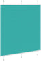 vidaXL - Plissé - rolgordijn - 120x150cm - stofbreedte - 119,4cm - petrol - groen