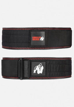 Gorilla Wear Halterriem - 4 Inch Premium Leather Lifting Belt - Ondersteunt Onderrug - Zwart - S/M