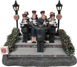 Dickensville Kerstbeeld Koor Leger Des Heils 14 X 11 Cm Grijs
