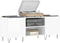 vidaXL - Platenkast - 121x38x48 - cm - bewerkt - hout - hoogglans - wit