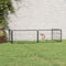 vidaXL - Hondenkennel - 40 - panelen - 100x50 - cm - gepoedercoat - staal - zwart