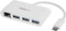 Startech.com HB30C3A1GEA - 3-poorts USB 3.0 Hub met Gigabit Ethernet - Wit
